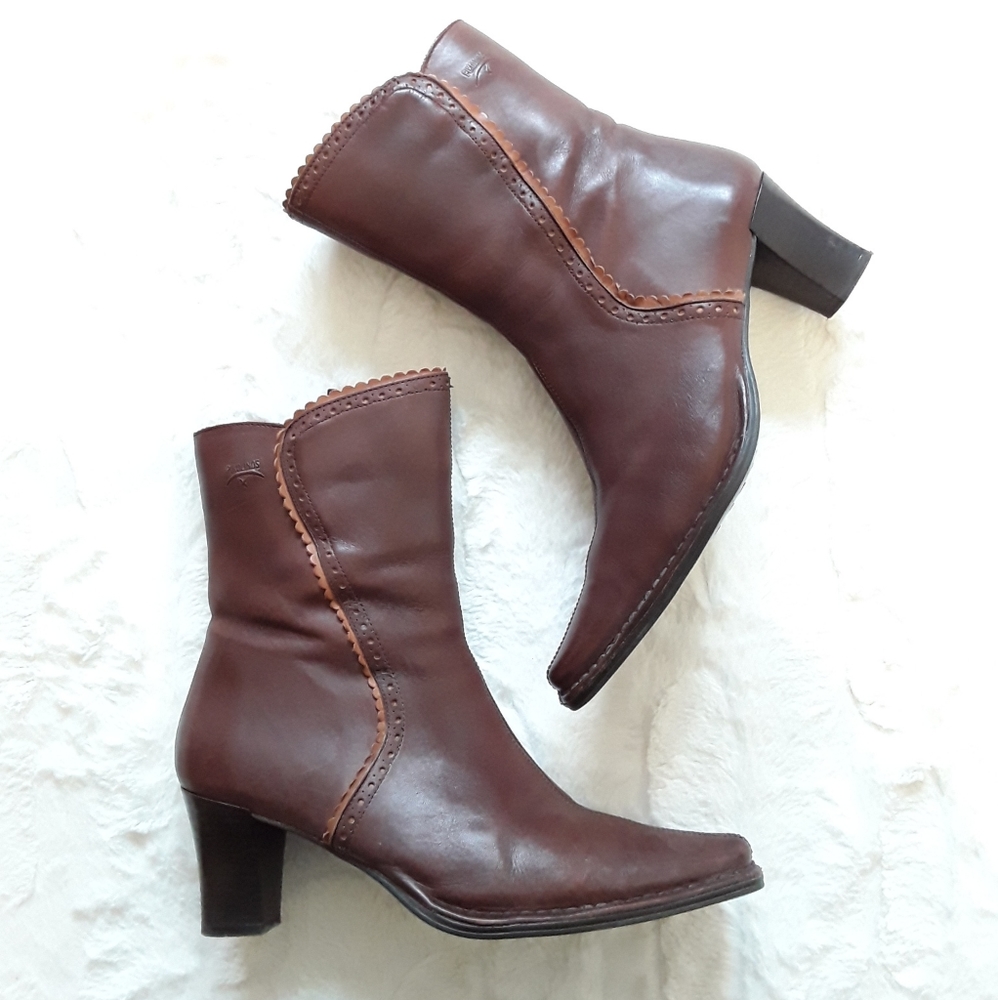 PIKOLINOS Ankle Boots—Womens 38 (US 7.5–8)—Brown